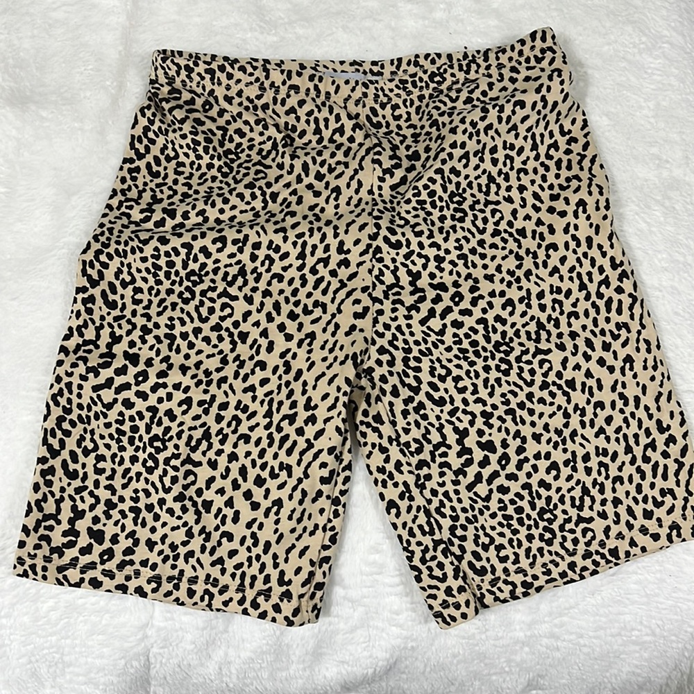 Cheetah Print Biker Shorts from Adika
